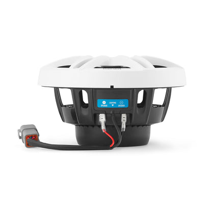 Clarion® CMSP Marine Speakers 7.7\" with LED and White  and Gray Sport Grille (CMSP-771RGB-SWG)