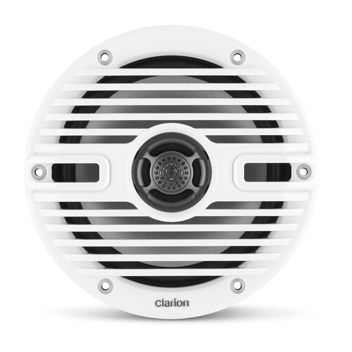 Clarion® Marine CMS Speakers 6.5\" with White and Black Classic Grille (CMS-651-CWB)