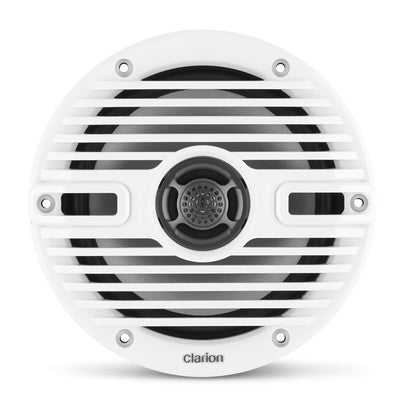 Clarion® Marine CMS Speakers 6.5\" with White and Black Classic Grille (CMS-651-CWB)