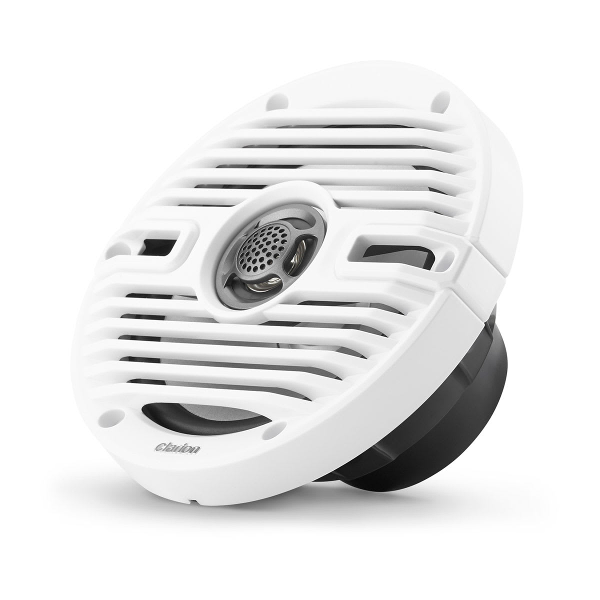Clarion® Marine CMS Speakers 6.5\" with White and Black Classic Grille (CMS-651-CWB)