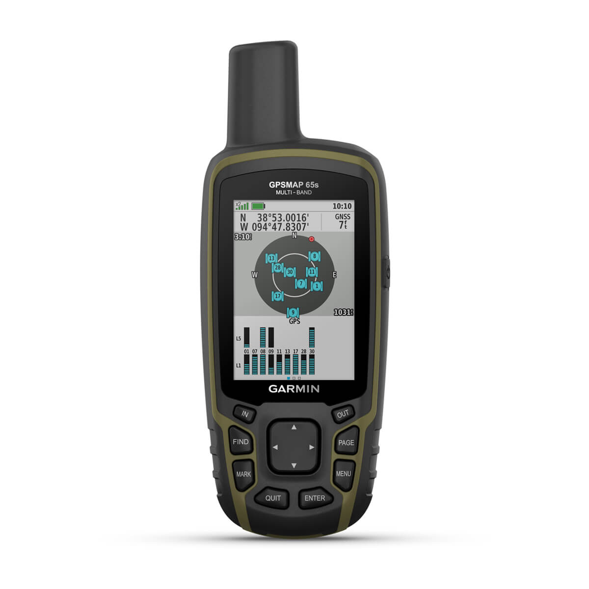 GPSMAP® 65s Multi-Band GPS Handheld with Sensors