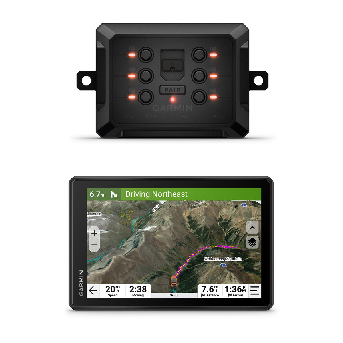 Tread® 2 - Overland Edition 8\" All-Terrain Navigator and Garmin PowerSwitch™