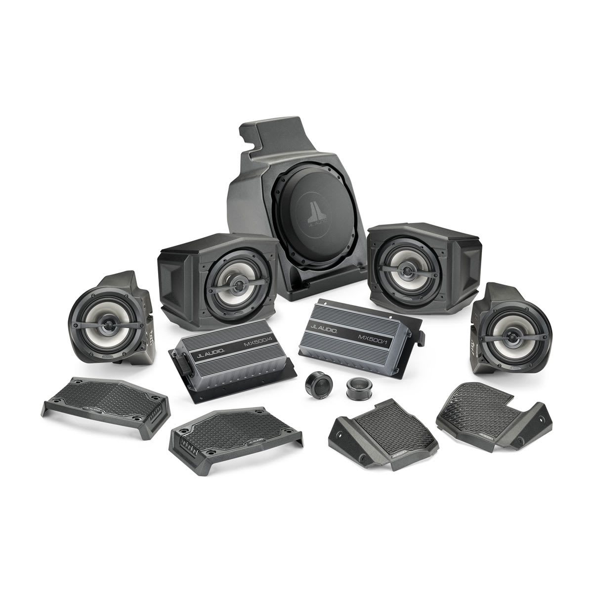 JL Audio SlamPak® Audio System for Polaris RZR M3 Audio System for Select 2019–2024 Polaris RZR Models with Ride Command