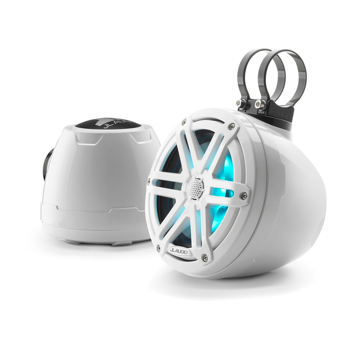 JL Audio® VeX™ Enclosed System M3 6.5\" with LED and White Sport Grille (M3-650VEX-Gw-S-Gw-i)