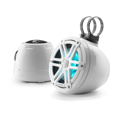 JL Audio® VeX™ Enclosed System M3 6.5\" with LED and White Sport Grille (M3-650VEX-Gw-S-Gw-i)