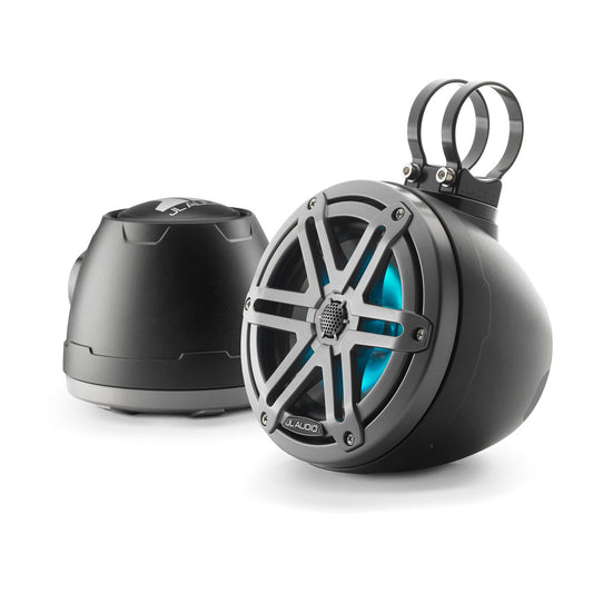 JL Audio® VeX™ Enclosed System M3 6.5\" with LED and Gray Sport Grille (M3-650VEX-Mb-S-Gm-i)