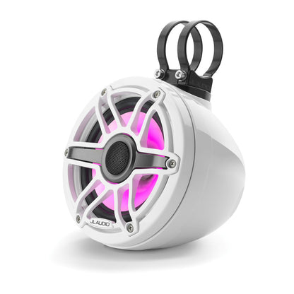 JL Audio® VeX™ Enclosed System M6 6.5\" with LED and White Sport Grille (M6-650VEX-Gw-S-GwGw-i)