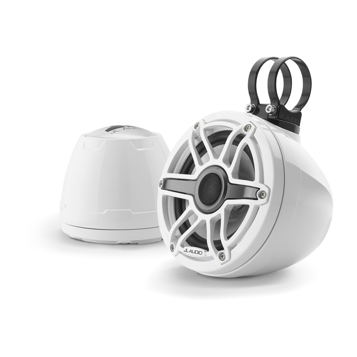 JL Audio® VeX™ Enclosed System M6 6.5\" with White Sport Grille (M6-650VEX-Gw-S-GwGw)