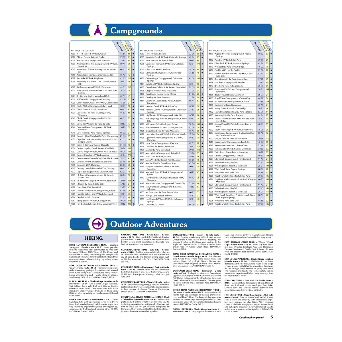DeLorme® Atlas & Gazetteer Paper Maps Colorado