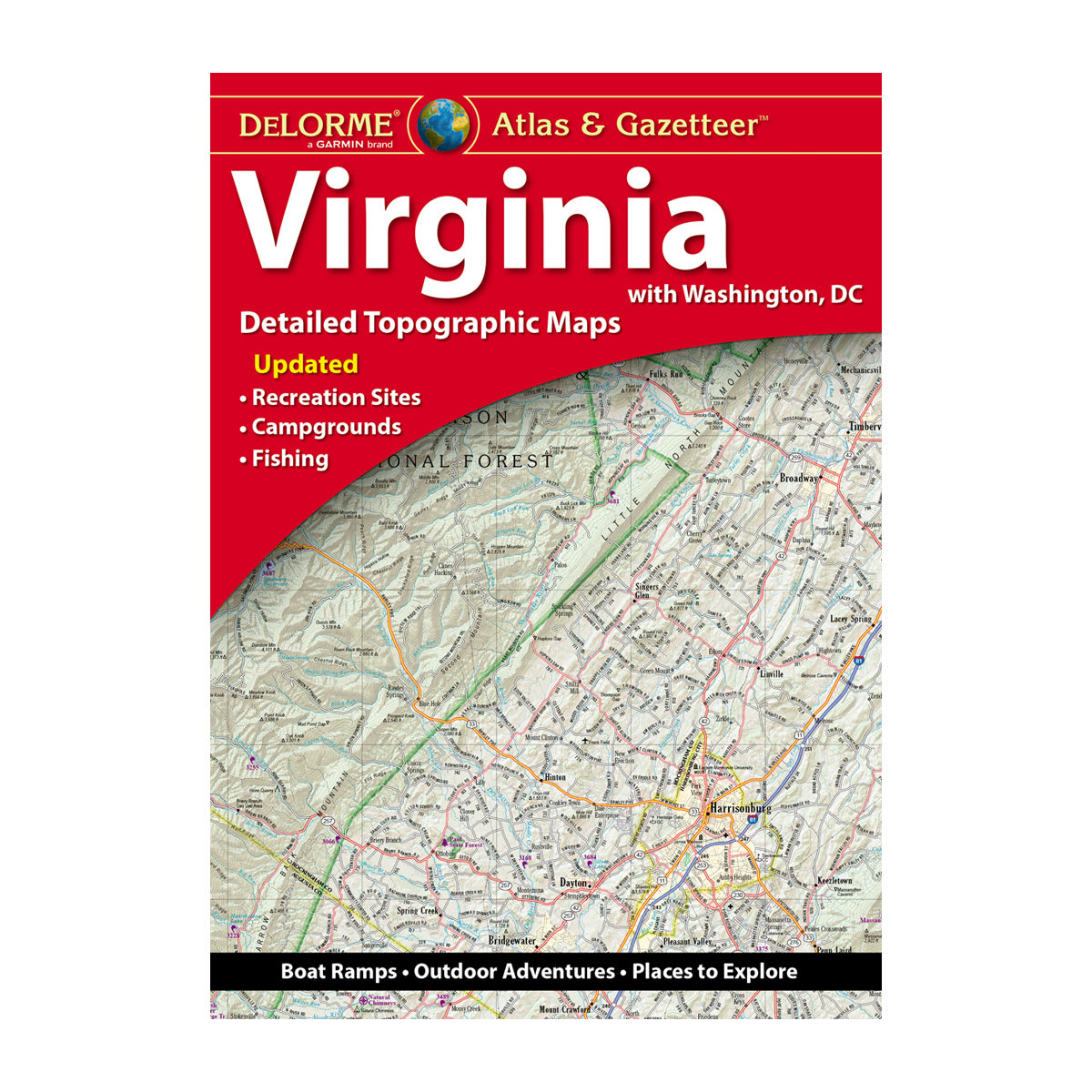 DeLorme® Atlas & Gazetteer Paper Maps Virginia