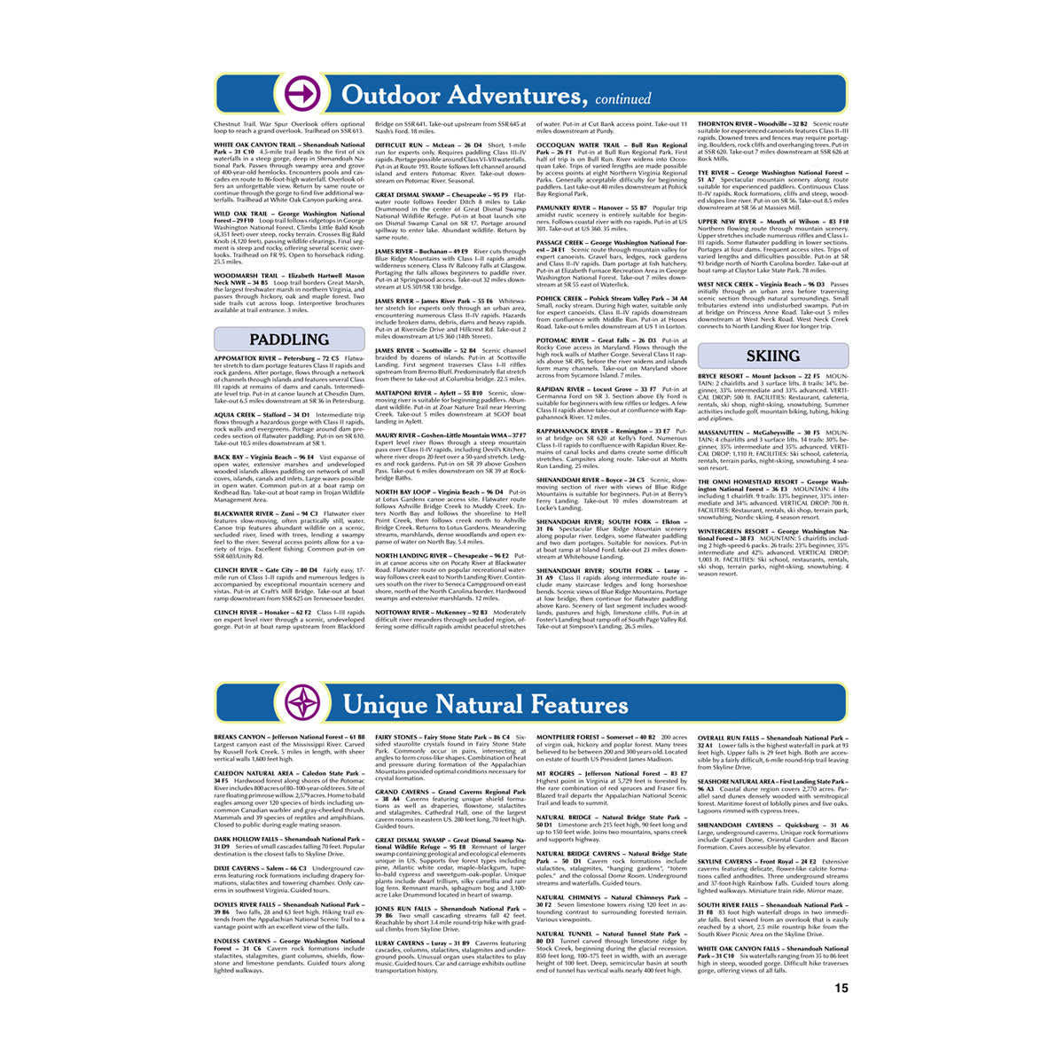 DeLorme® Atlas & Gazetteer Paper Maps Virginia