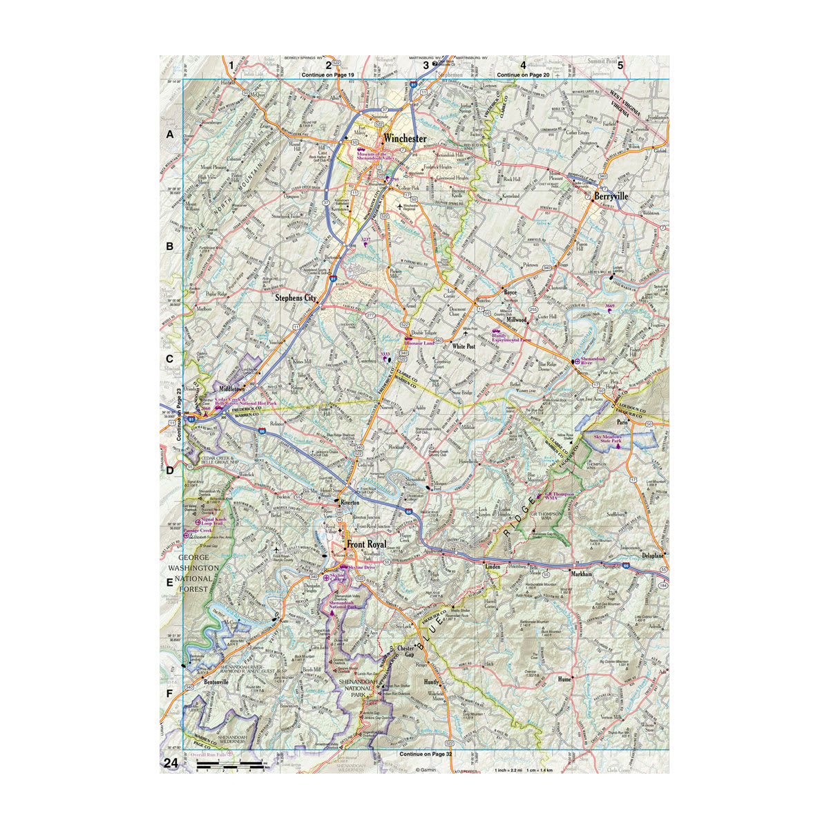 DeLorme® Atlas & Gazetteer Paper Maps Virginia