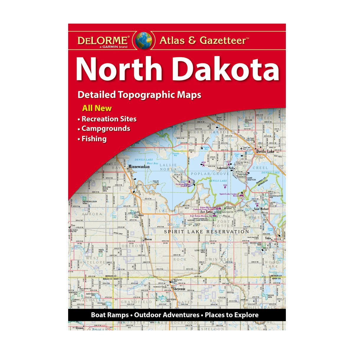 DeLorme® Atlas & Gazetteer Paper Maps North Dakota
