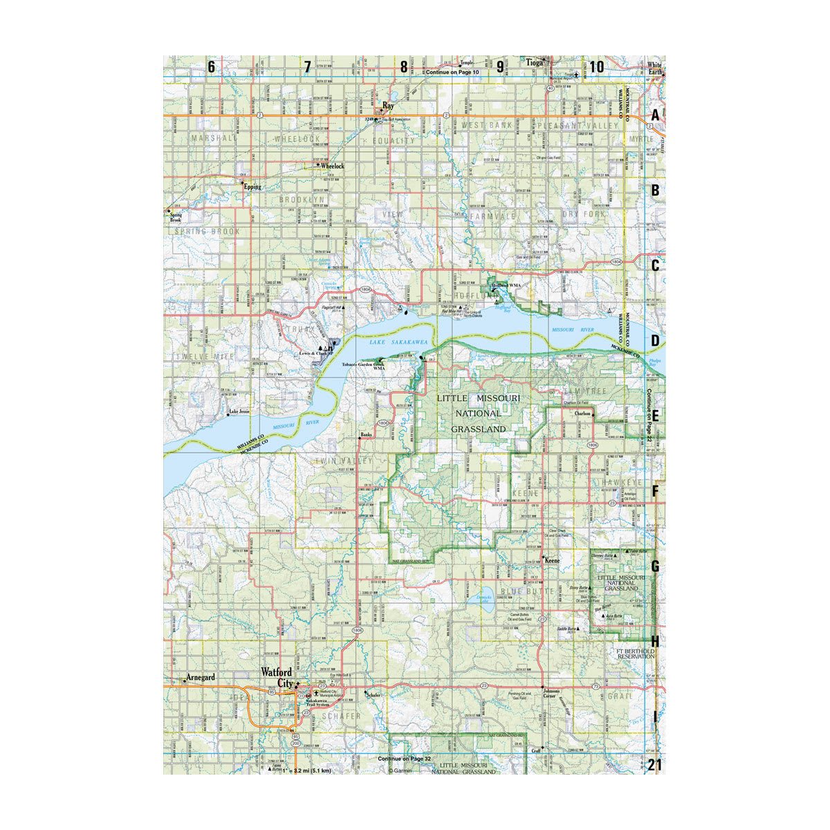 DeLorme® Atlas & Gazetteer Paper Maps North Dakota