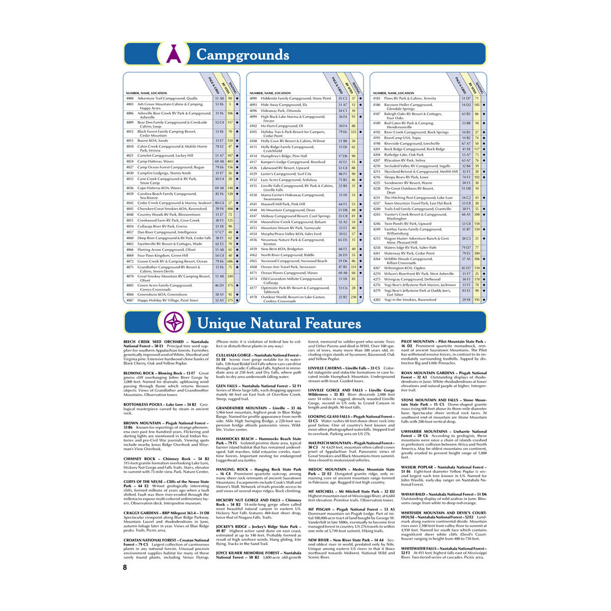 DeLorme® Atlas & Gazetteer Paper Maps North Carolina