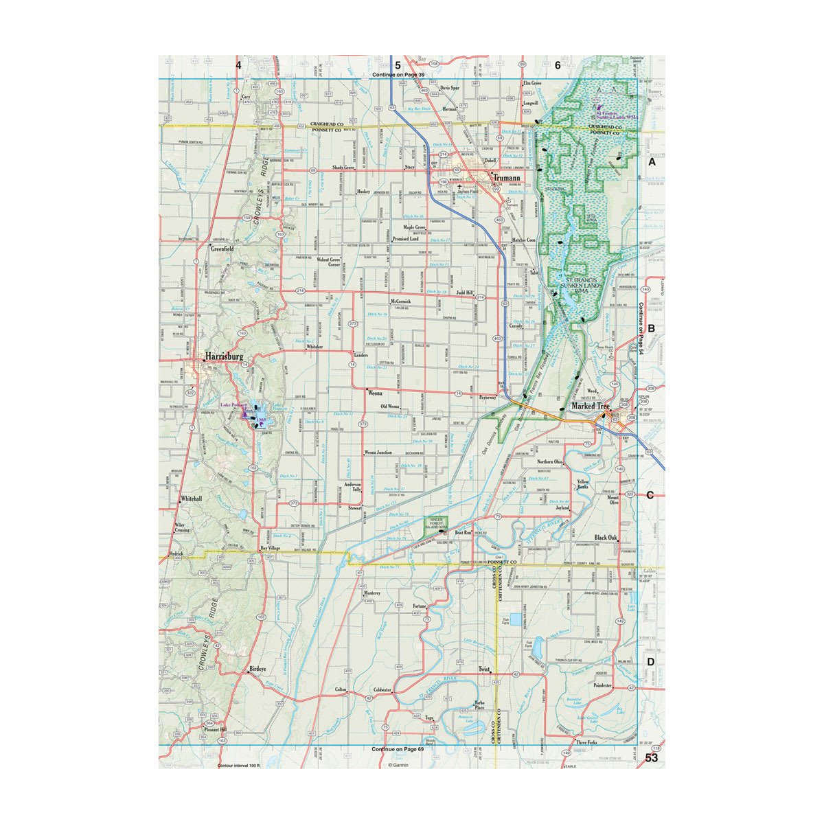 DeLorme® Atlas & Gazetteer Paper Maps Arkansas