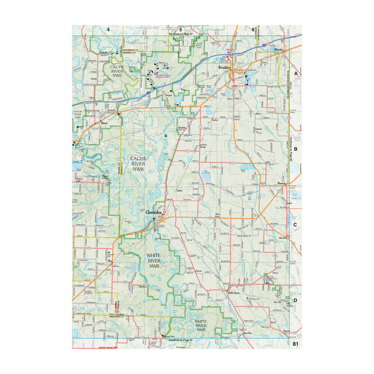 DeLorme® Atlas & Gazetteer Paper Maps Arkansas