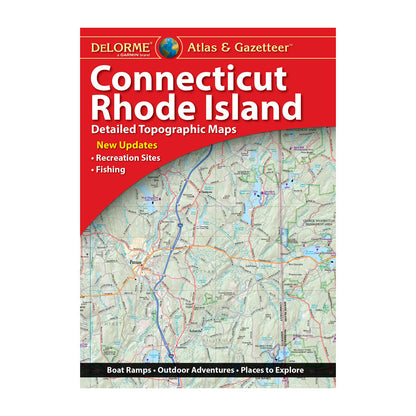DeLorme® Atlas & Gazetteer Paper Maps Connecticut and Rhode Island