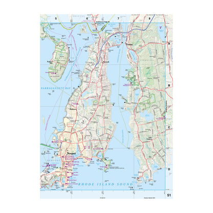 DeLorme® Atlas & Gazetteer Paper Maps Connecticut and Rhode Island