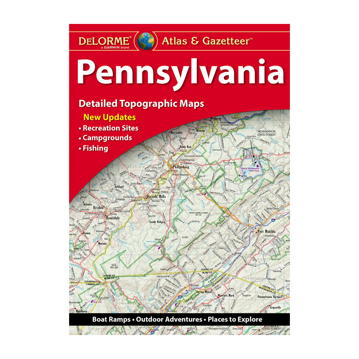 DeLorme® Atlas & Gazetteer Paper Maps Pennsylvania