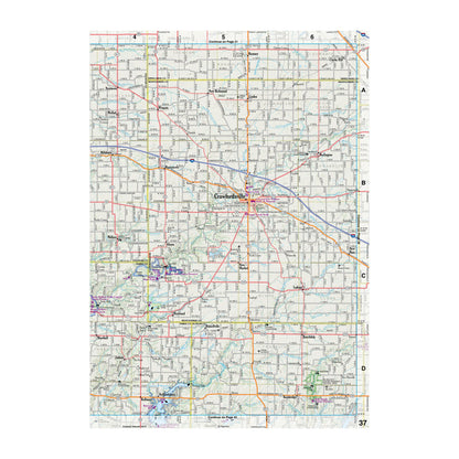 DeLorme® Atlas & Gazetteer Paper Maps Indiana
