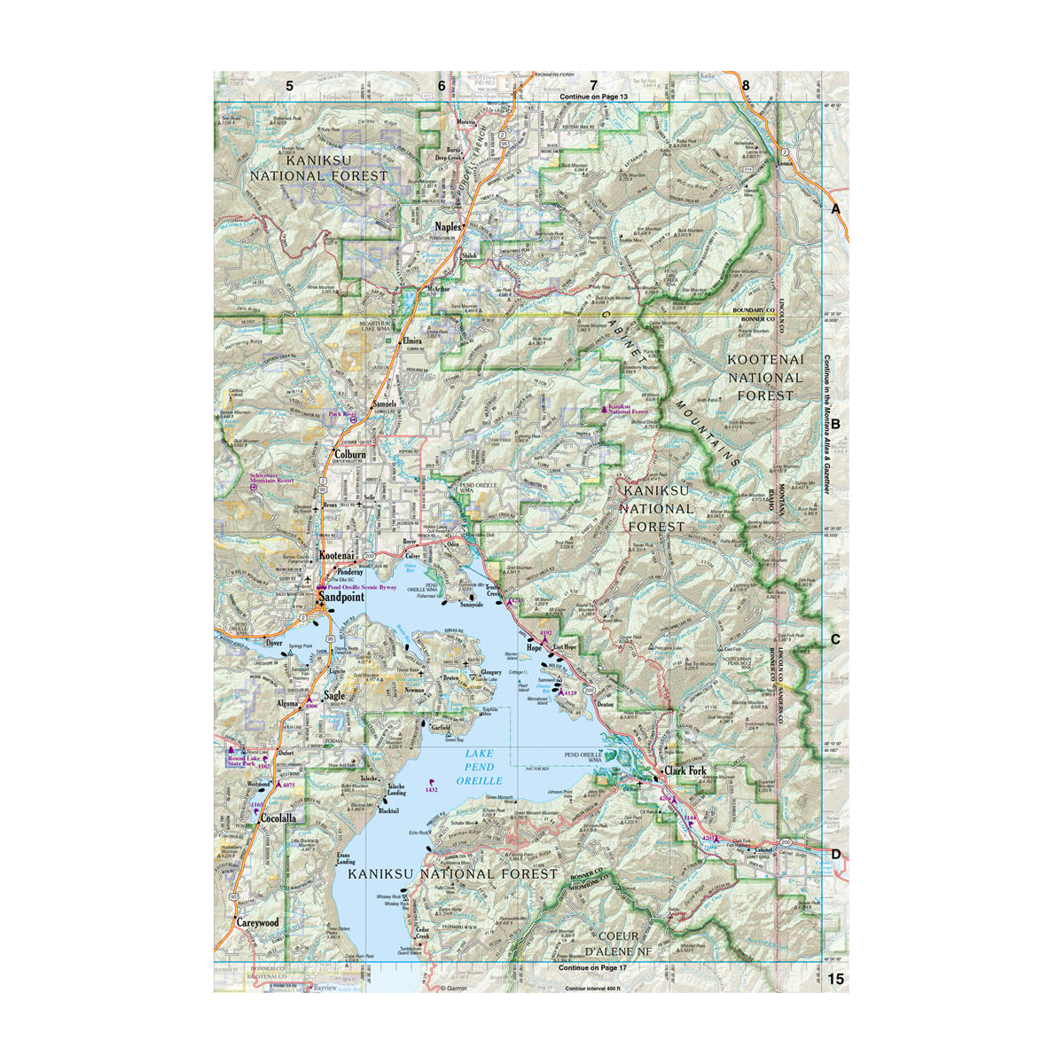 DeLorme® Atlas & Gazetteer Paper Maps Idaho