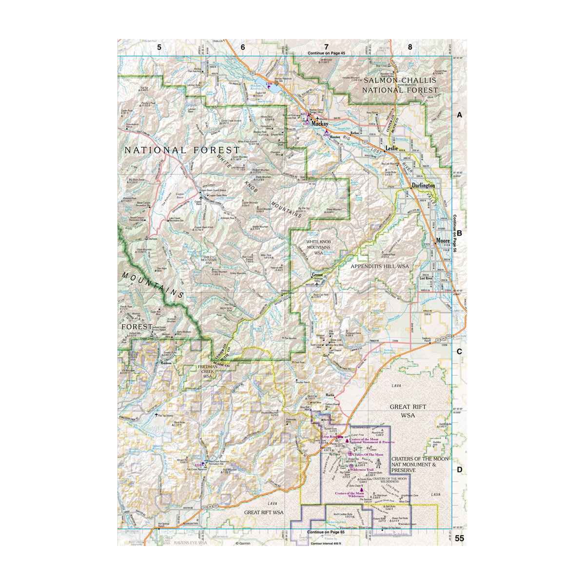 DeLorme® Atlas & Gazetteer Paper Maps Idaho