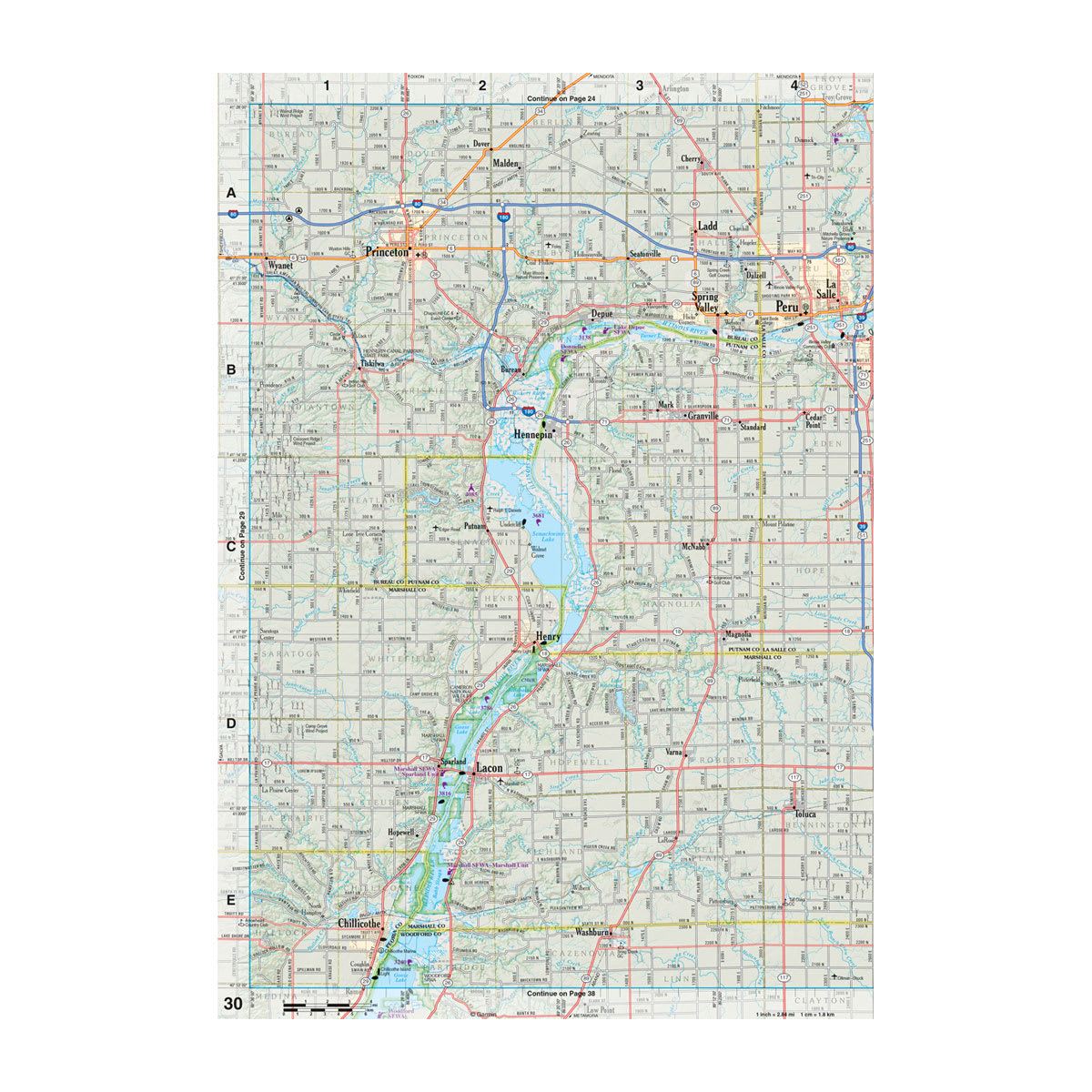 DeLorme® Atlas & Gazetteer Paper Maps Illinois
