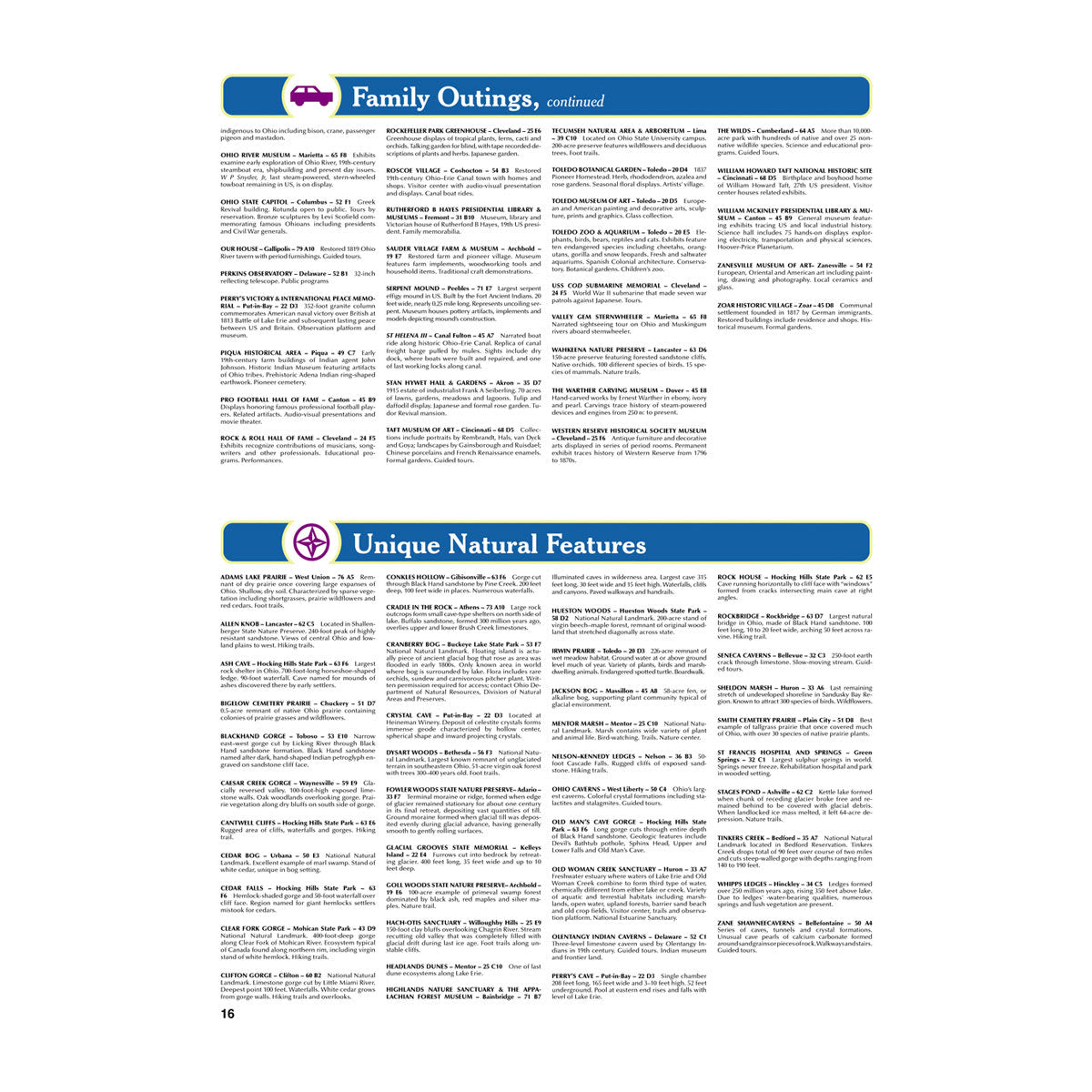 DeLorme® Atlas & Gazetteer Paper Maps Ohio