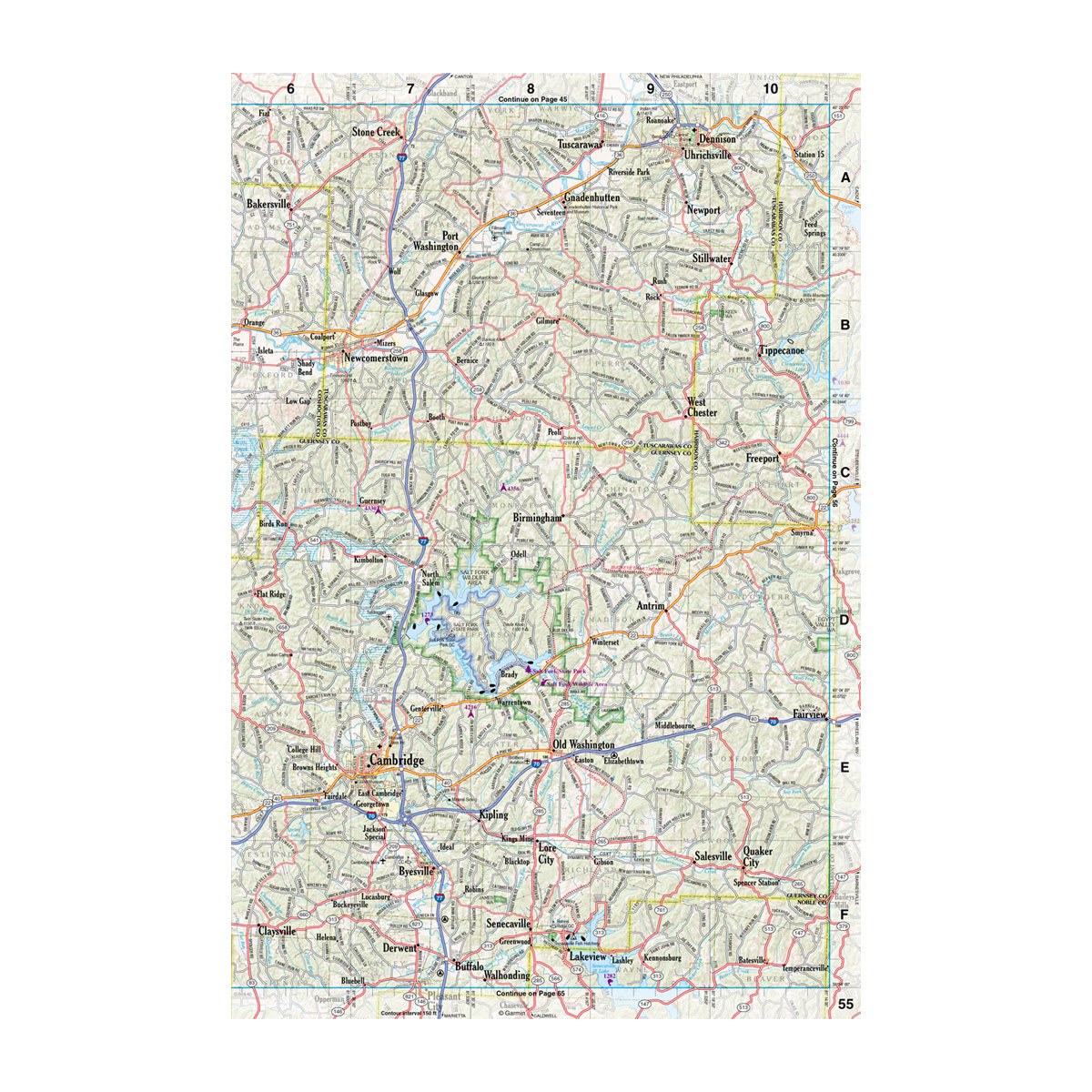 DeLorme® Atlas & Gazetteer Paper Maps Ohio