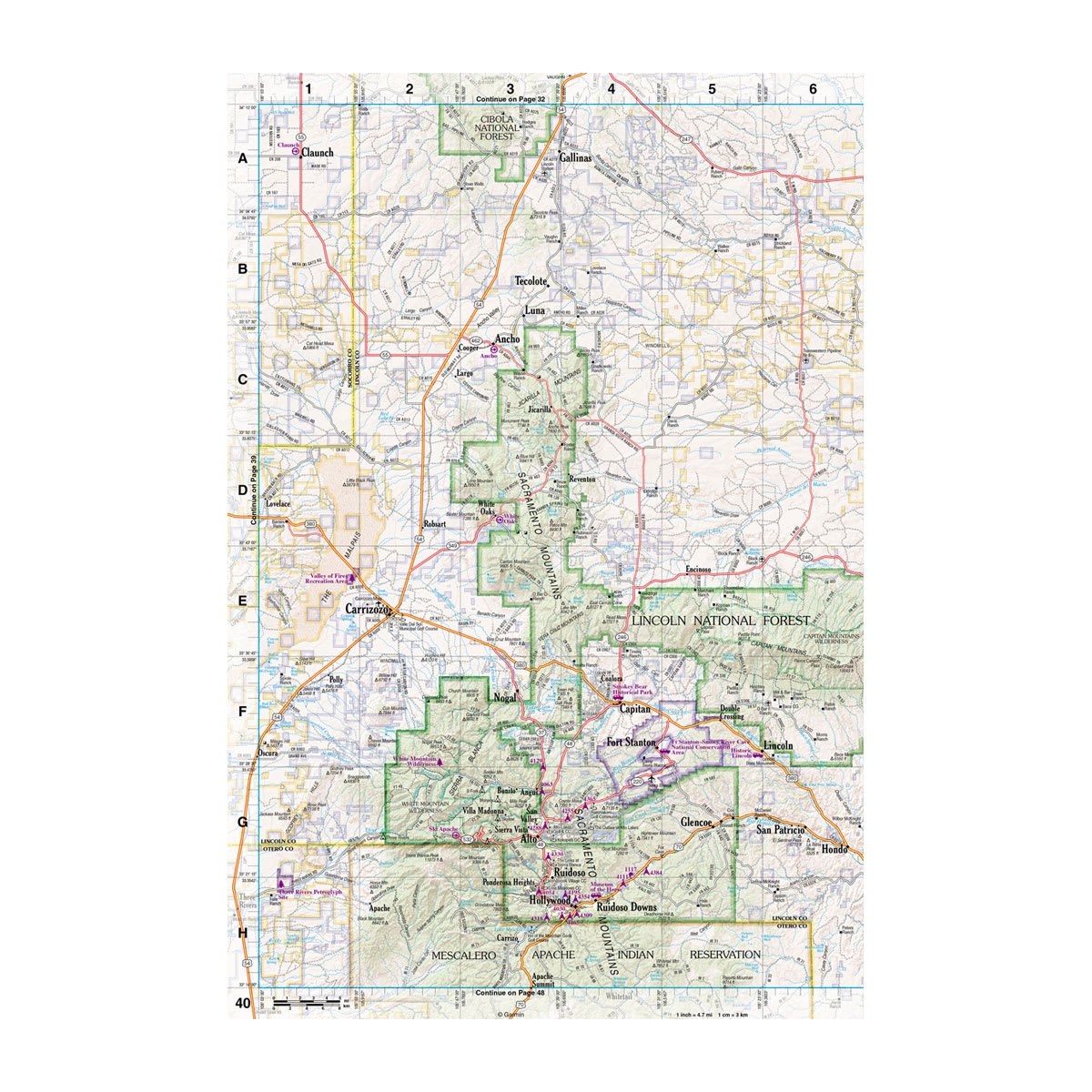 DeLorme® Atlas & Gazetteer Paper Maps New Mexico