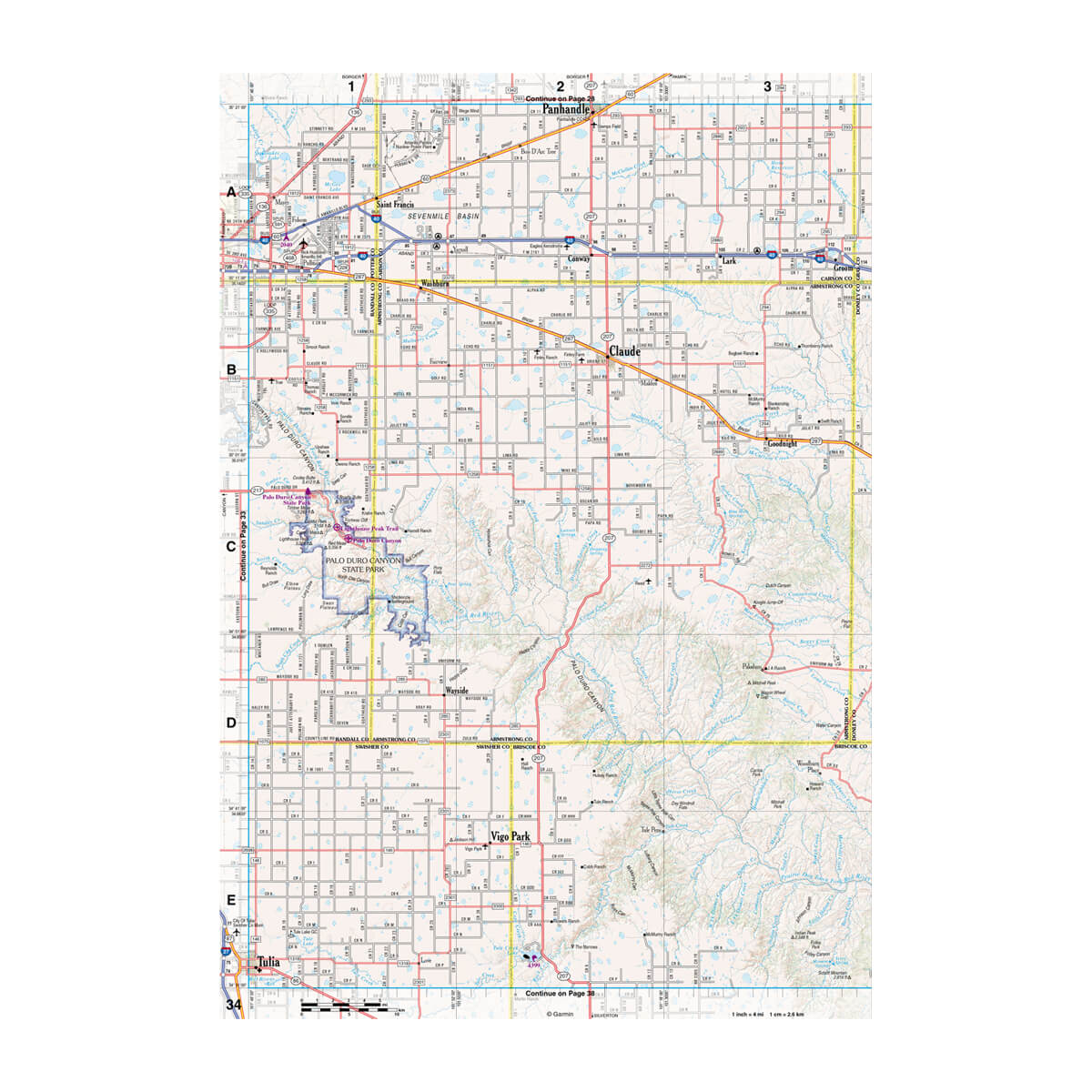DeLorme® Atlas & Gazetteer Paper Maps Texas