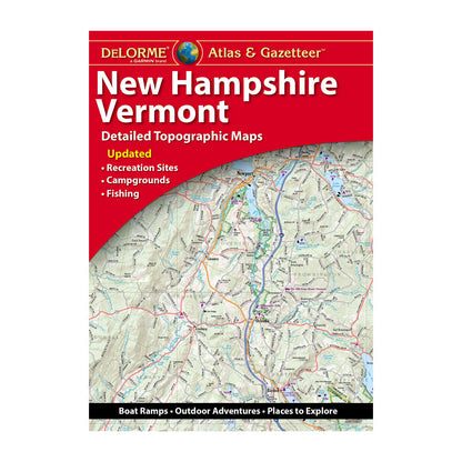 DeLorme® Atlas & Gazetteer Paper Maps New Hampshire/Vermont