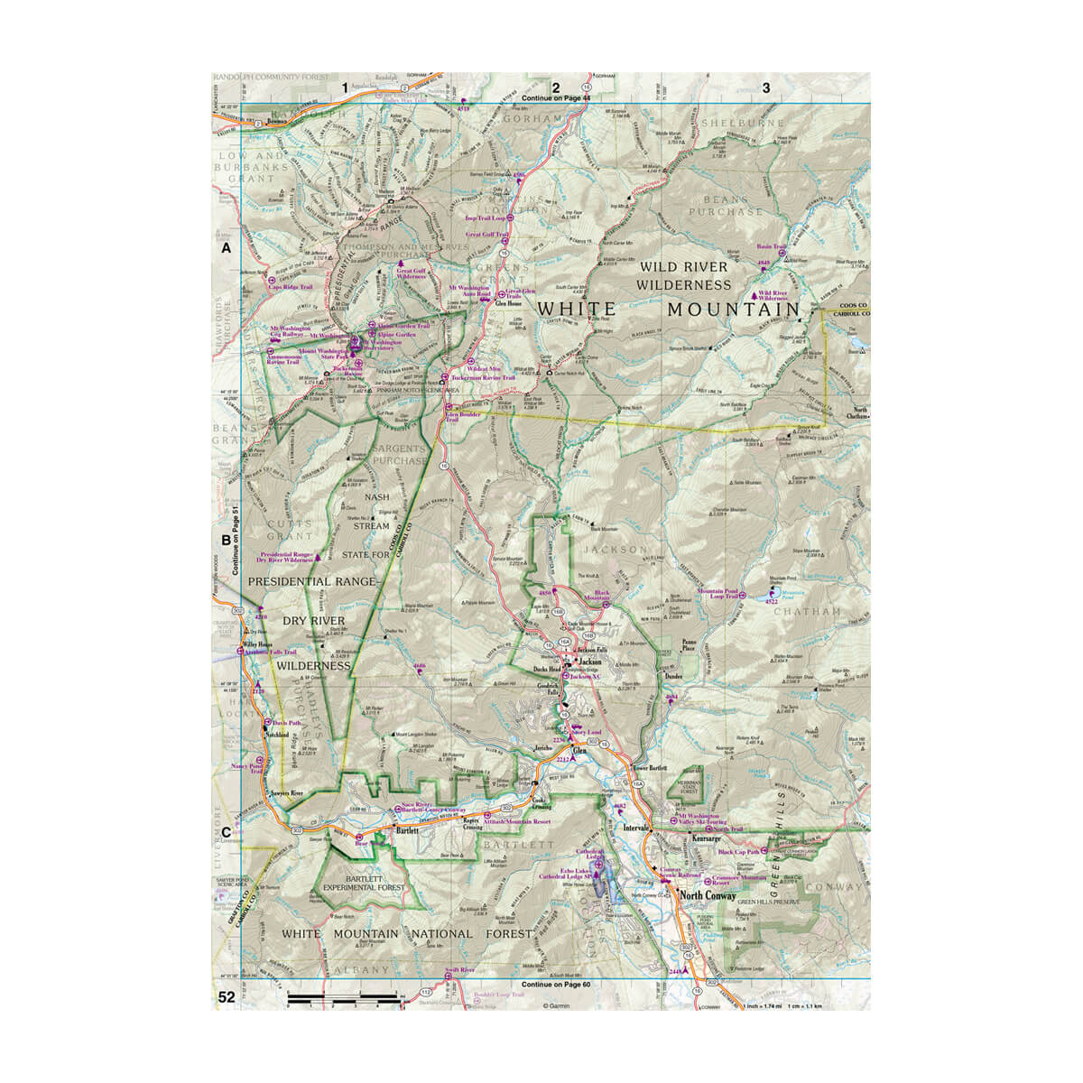 DeLorme® Atlas & Gazetteer Paper Maps New Hampshire/Vermont