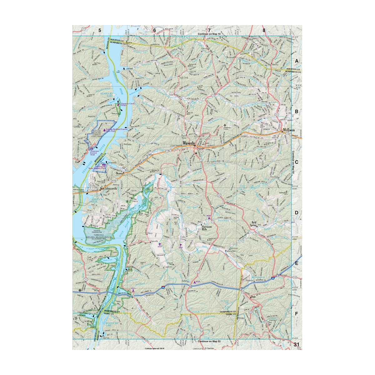 DeLorme® Atlas & Gazetteer Paper Maps Tennessee