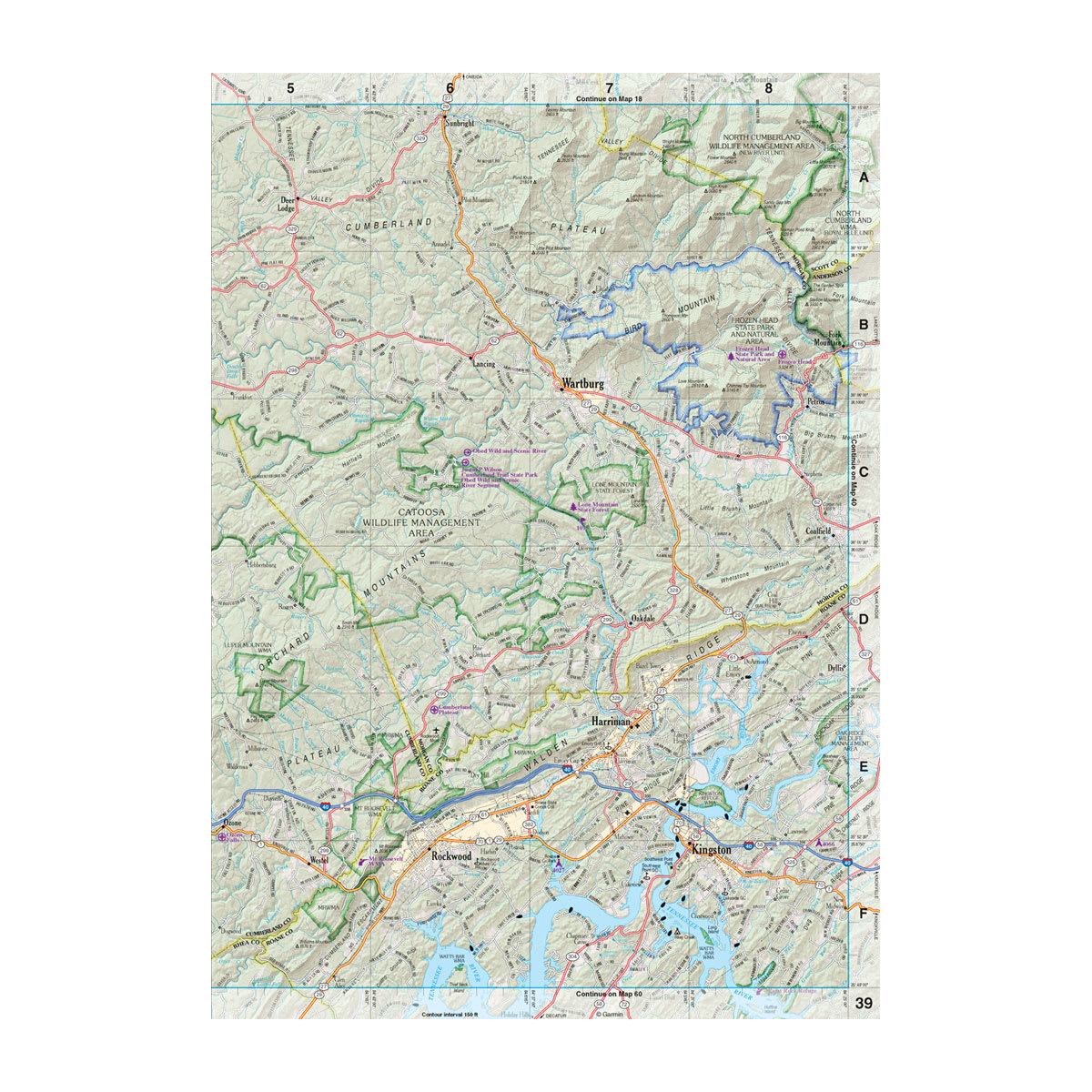 DeLorme® Atlas & Gazetteer Paper Maps Tennessee