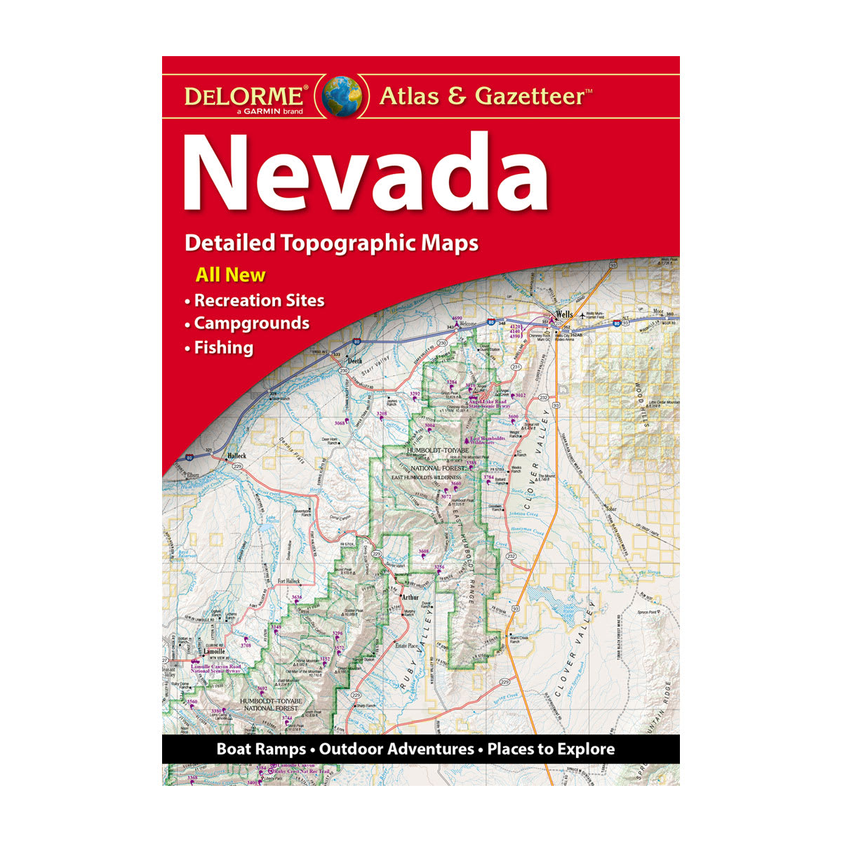 DeLorme® Atlas & Gazetteer Paper Maps Nevada