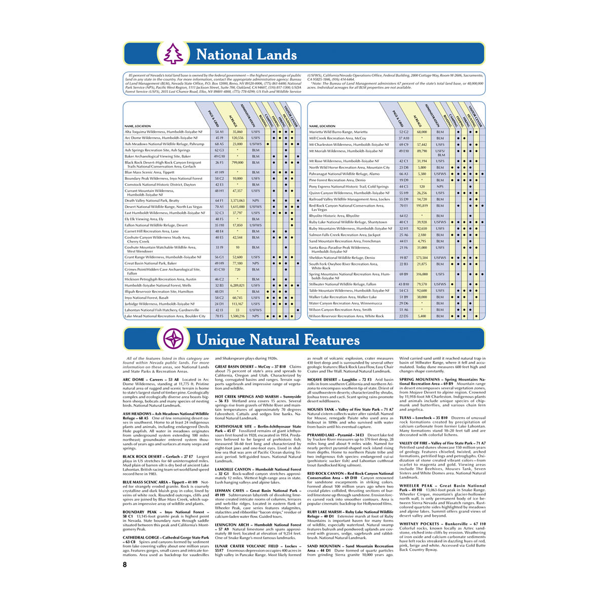 DeLorme® Atlas & Gazetteer Paper Maps Nevada