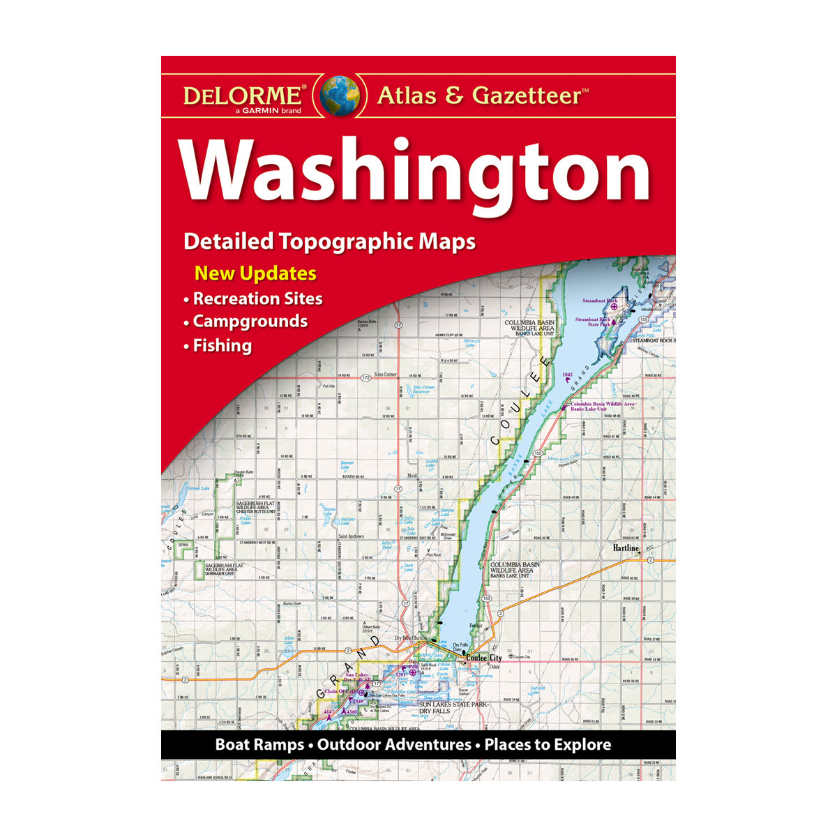 DeLorme® Atlas & Gazetteer Paper Maps Washington