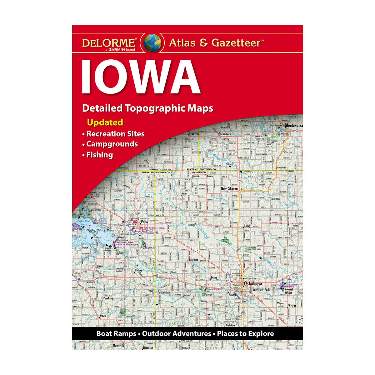 DeLorme® Atlas & Gazetteer Paper Maps Iowa