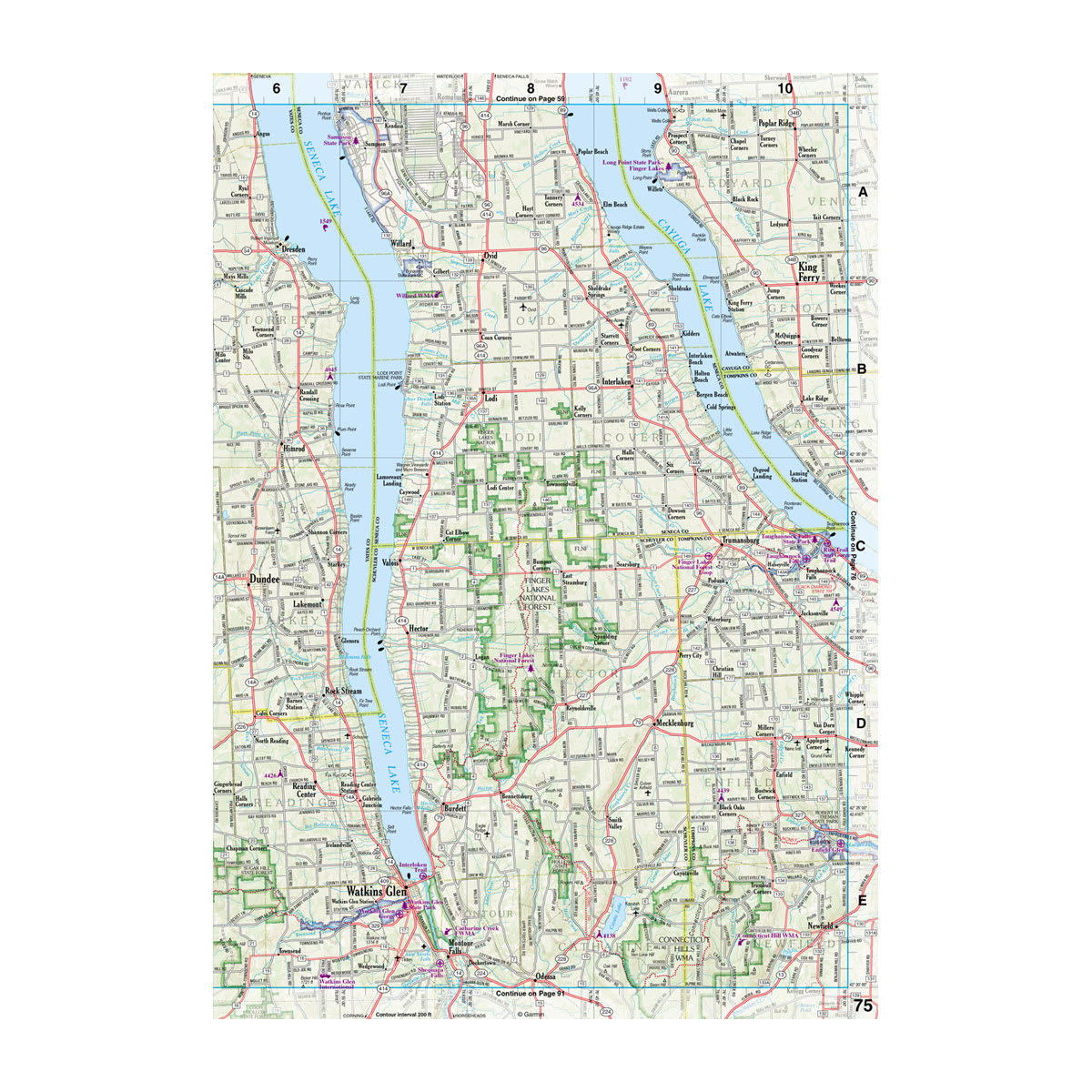 DeLorme® Atlas & Gazetteer Paper Maps New York