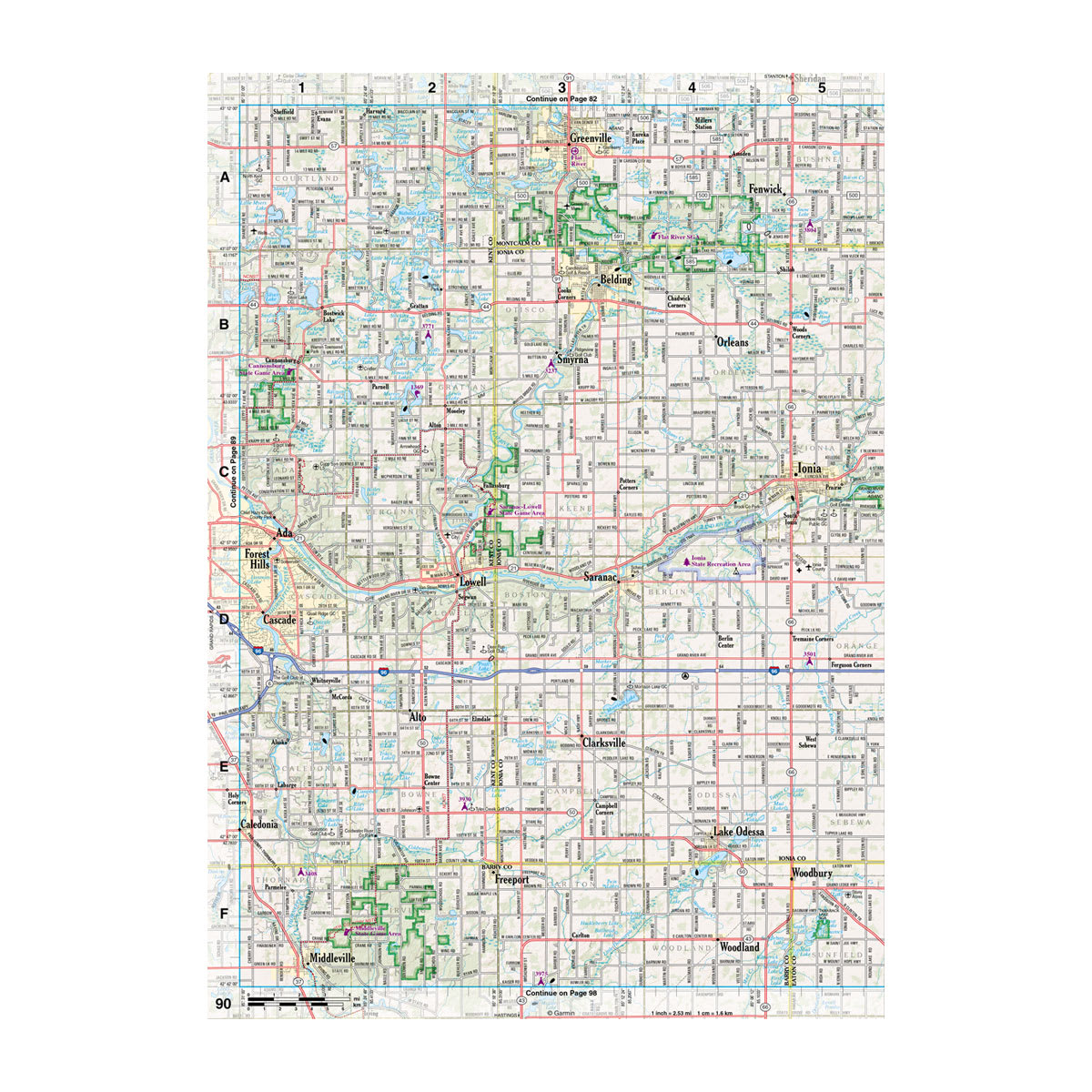 DeLorme® Atlas & Gazetteer Paper Maps Michigan