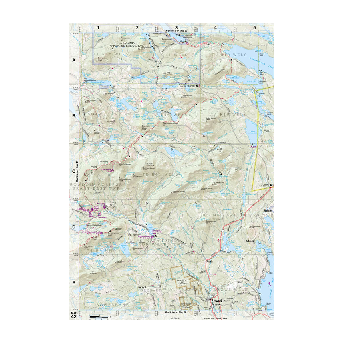 DeLorme® Atlas & Gazetteer Paper Maps Maine