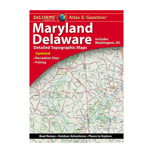 DeLorme® Atlas & Gazetteer Paper Maps Maryland/Delaware
