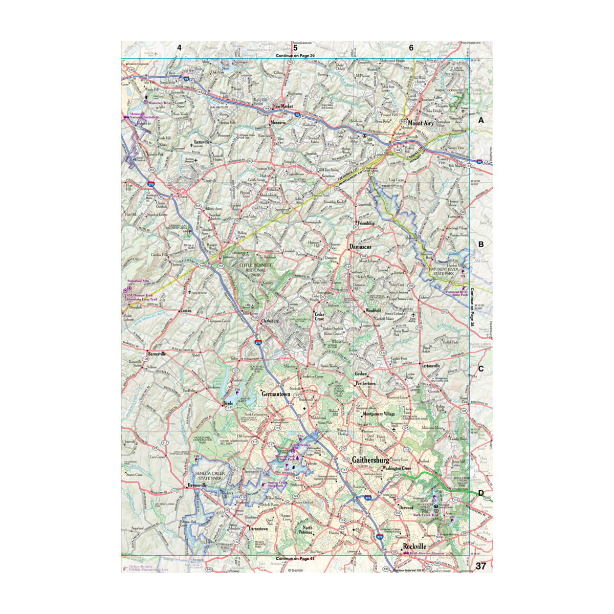 DeLorme® Atlas & Gazetteer Paper Maps Maryland/Delaware