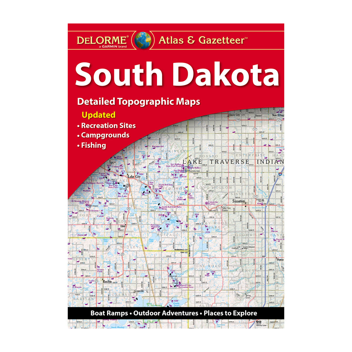 DeLorme® Atlas & Gazetteer Paper Maps South Dakota