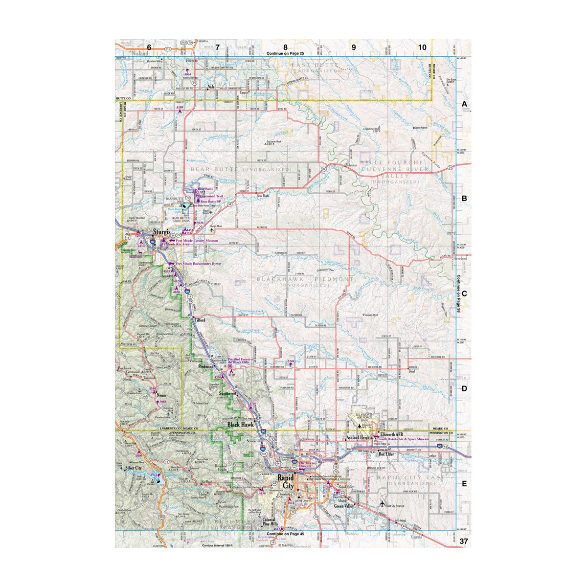 DeLorme® Atlas & Gazetteer Paper Maps South Dakota