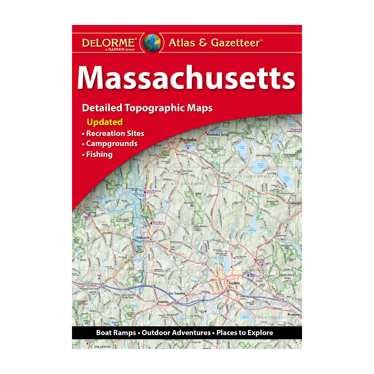 DeLorme® Atlas & Gazetteer Paper Maps Massachusetts