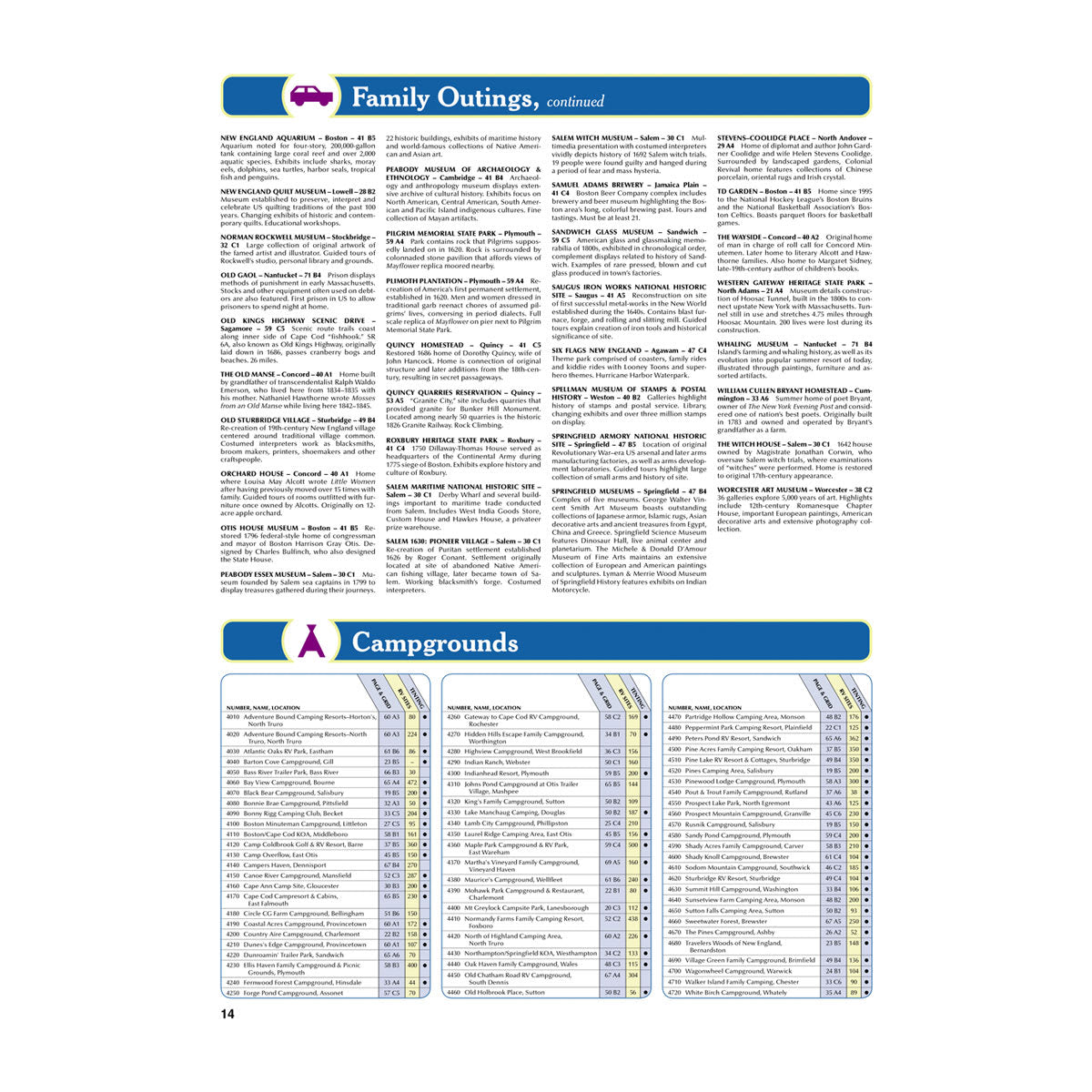 DeLorme® Atlas & Gazetteer Paper Maps Massachusetts