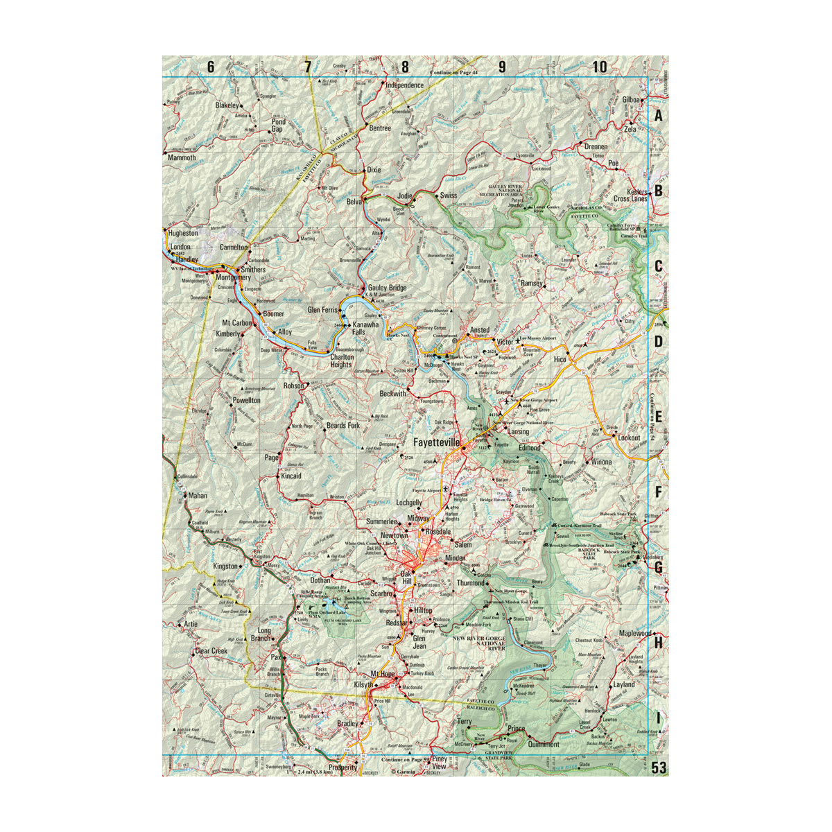 DeLorme® Atlas & Gazetteer Paper Maps West Virginia